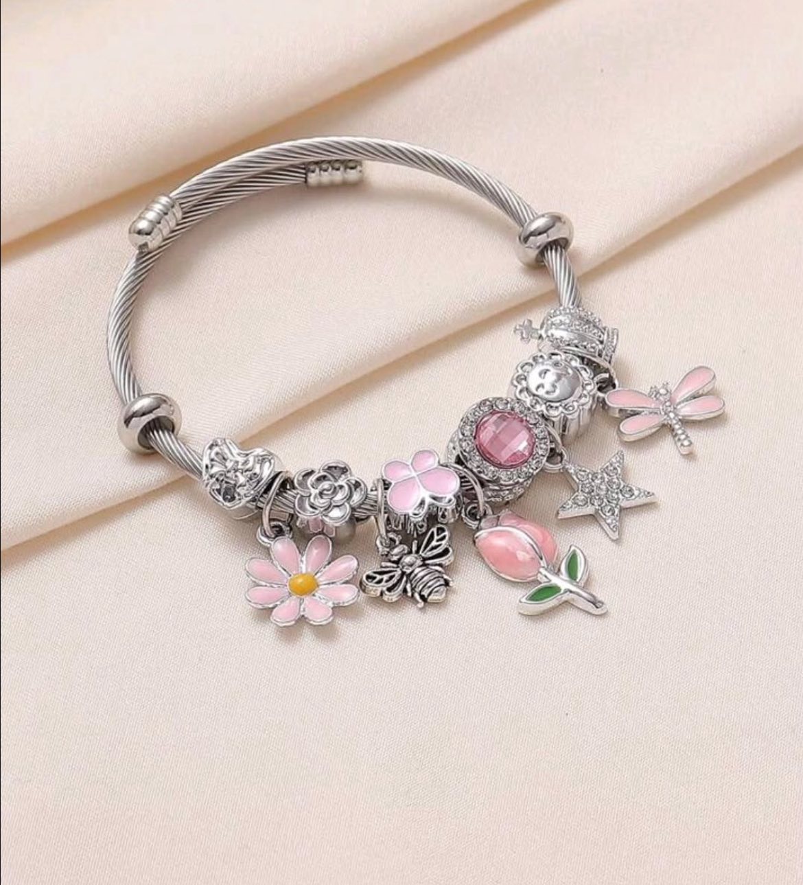 Pack de 10 Pulseras tipo Pandora con charms
